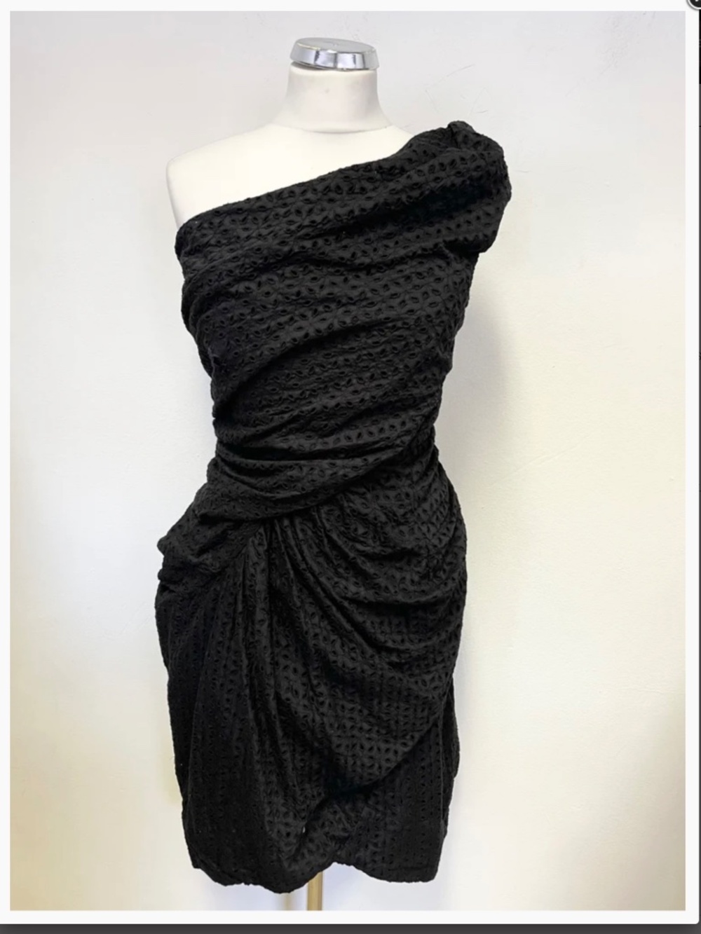 All Saints Spitalfields Dress, NEVER WORN, Broiderie Anglaise One Shoulder, US 6 - Picture 10 of 14
